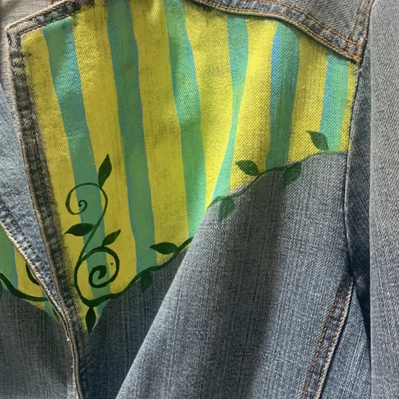 Custom Hand Painted Jean Jacket - Picture 4 of 11